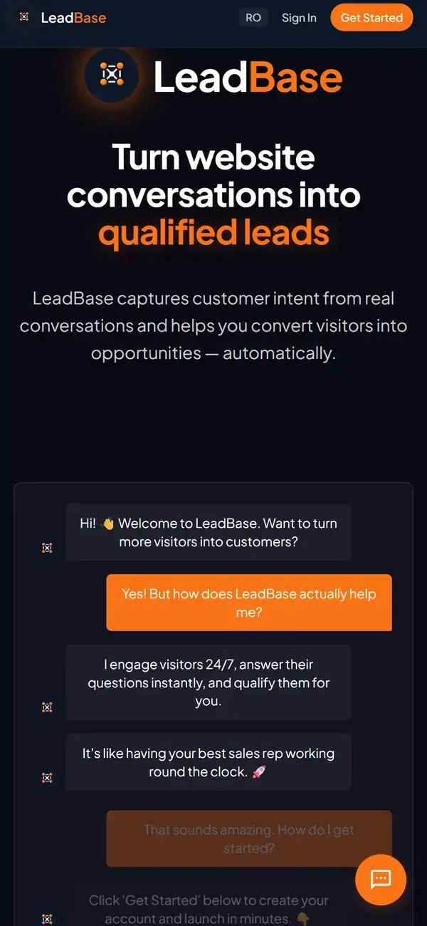 LeadBase: weleadbase.com on a phone